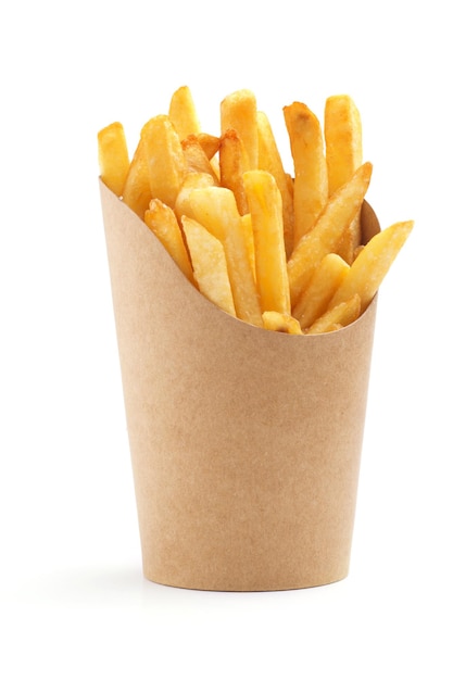 Fries in paper wrapper