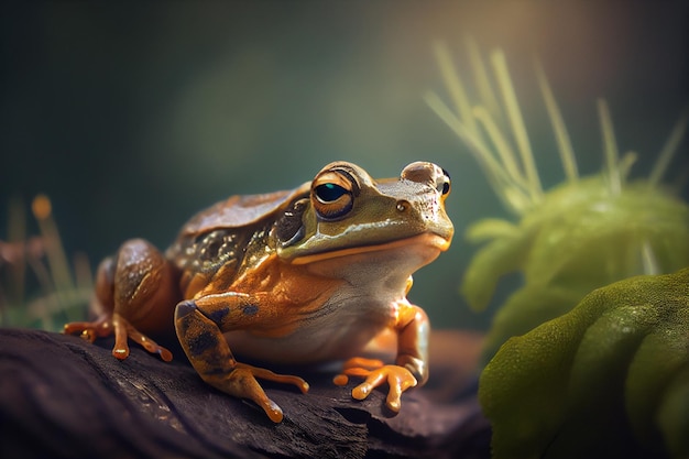 Frog Animal Portraitgenerative ai