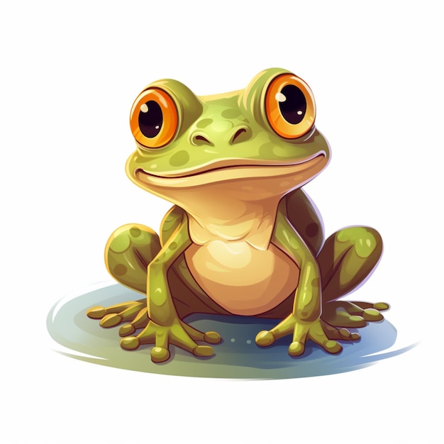 frog cartoon logo