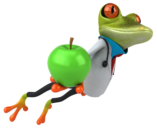 Frog doctor - 3D Illustration