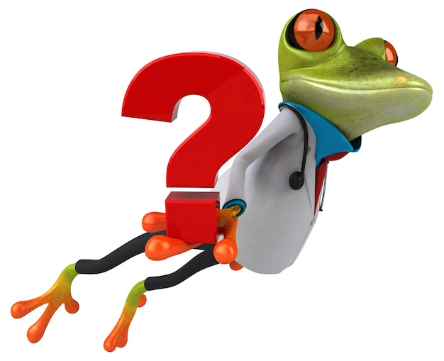 Frog doctor - 3D Illustration