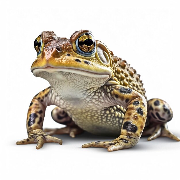 Frog isolated on white background Generative AI