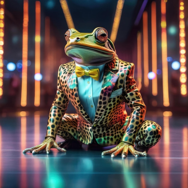 Photo frogs showcasing glamour and style