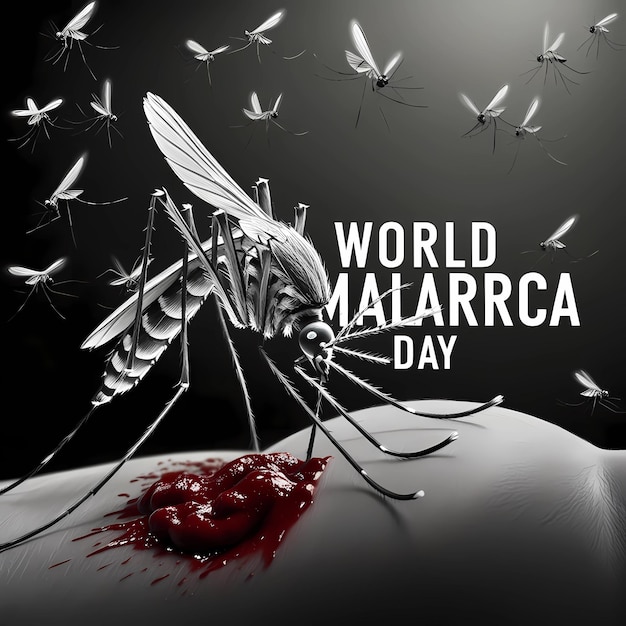 Photo from ai generative world malaria day illustration