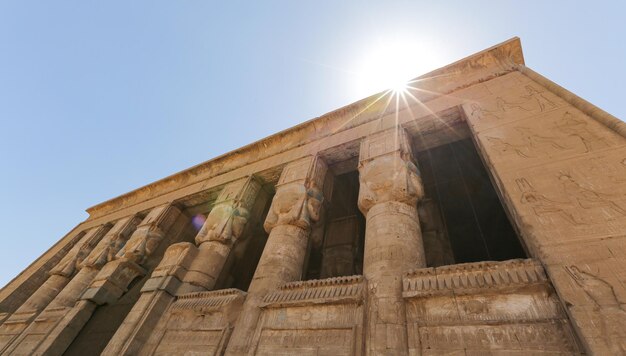 Front of Denderah Temple in Qena Egypt