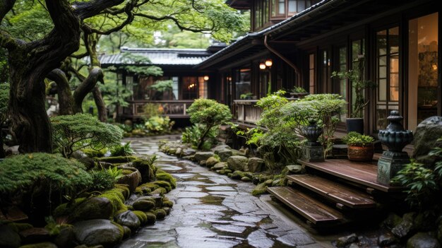 the front door of a Japanese home