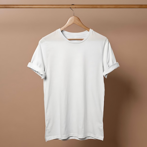 Front View of Blank White TShirt Mockups