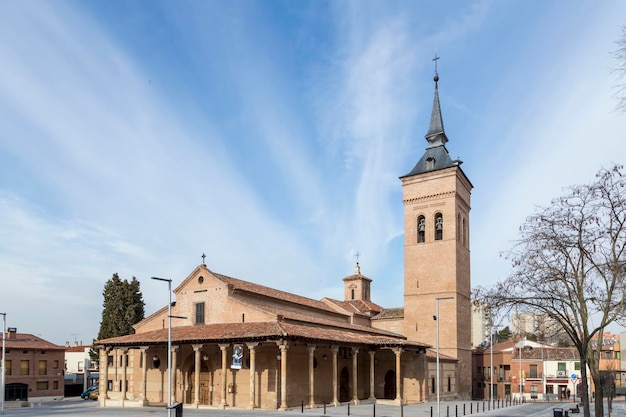 Front view of the Cathedral of Santa Maria Guadalajara Spain