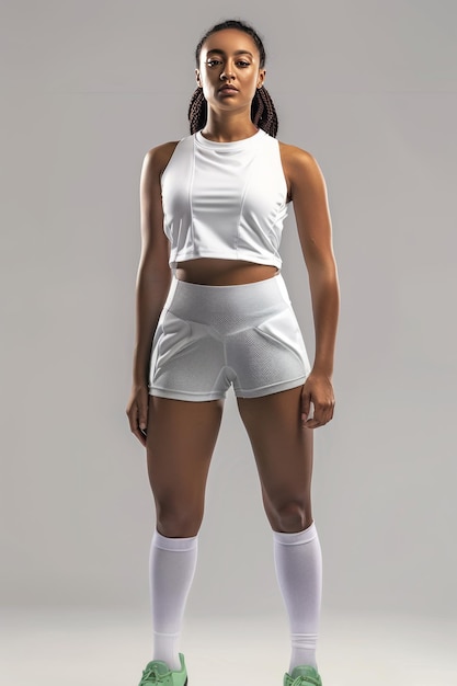 front view fit woman sportswear