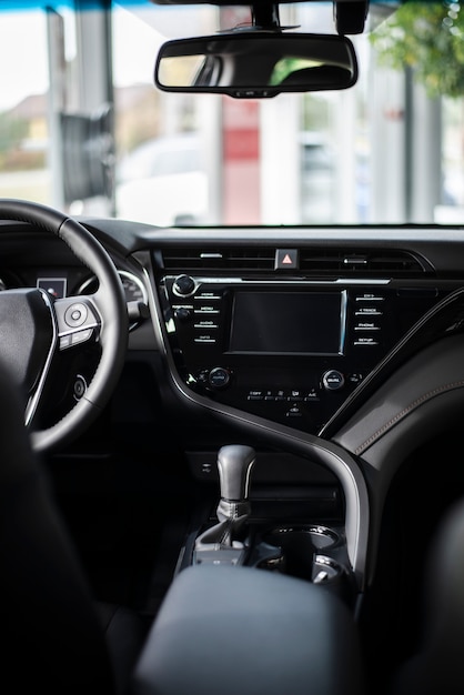 Front view new car interior view