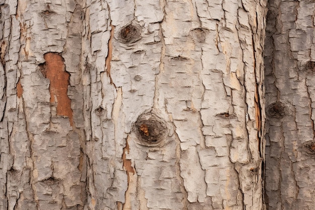 Front view of tree bark surface