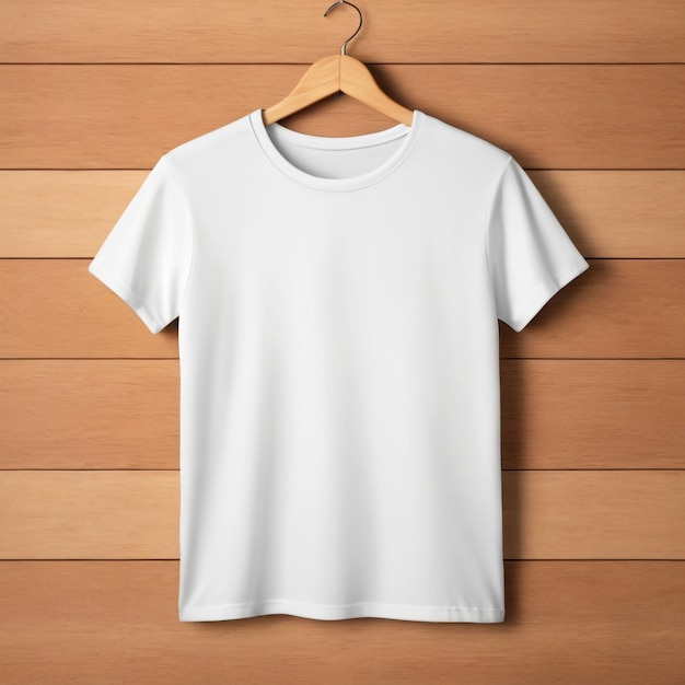 Front view white tshirt background