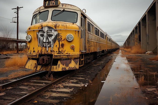 FrontFacing Diesel Train