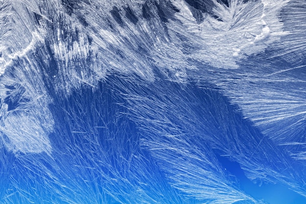 Frost pattern on a window glass