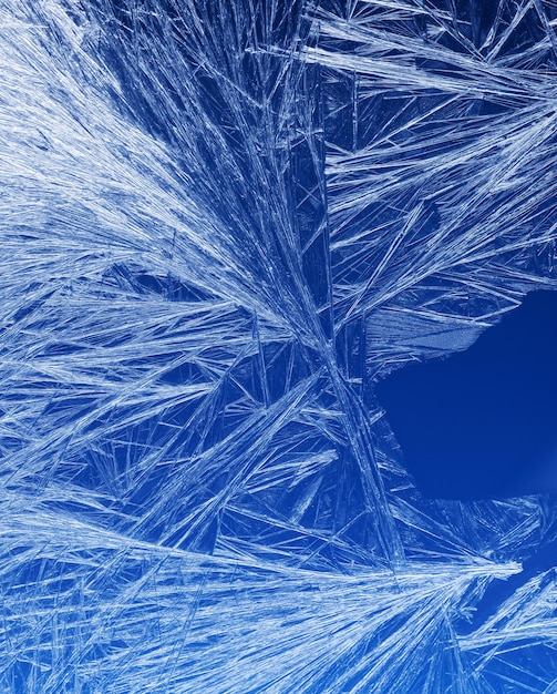 Frost pattern on a window glass