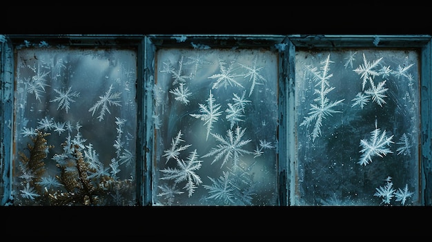 Photo frost on window