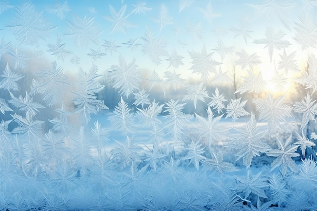 Frosty Fresco Cold Weather Background Photo