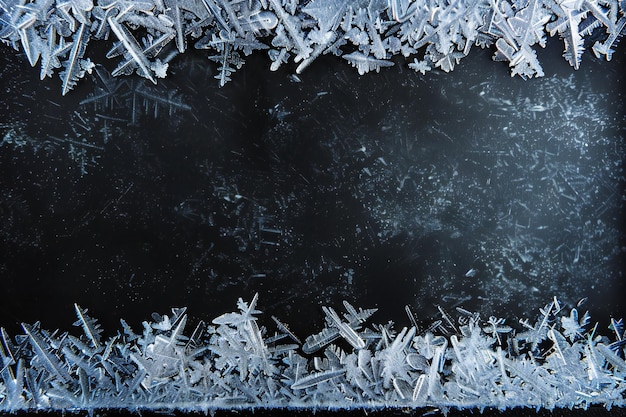 Photo frosty glass with a black background and a black background