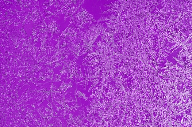 Frosty natural pattern on winter window