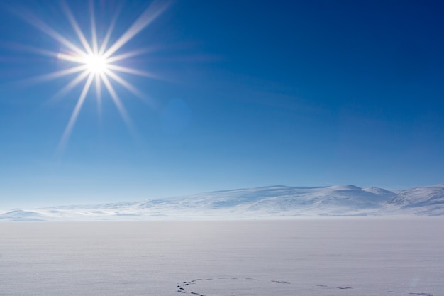 Frozen Cildir Lake in Kars Province to Turkey