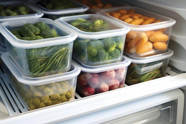 Frozen Food Variety Display