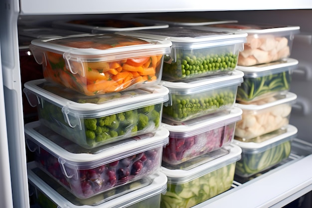 Frozen Food Variety Display