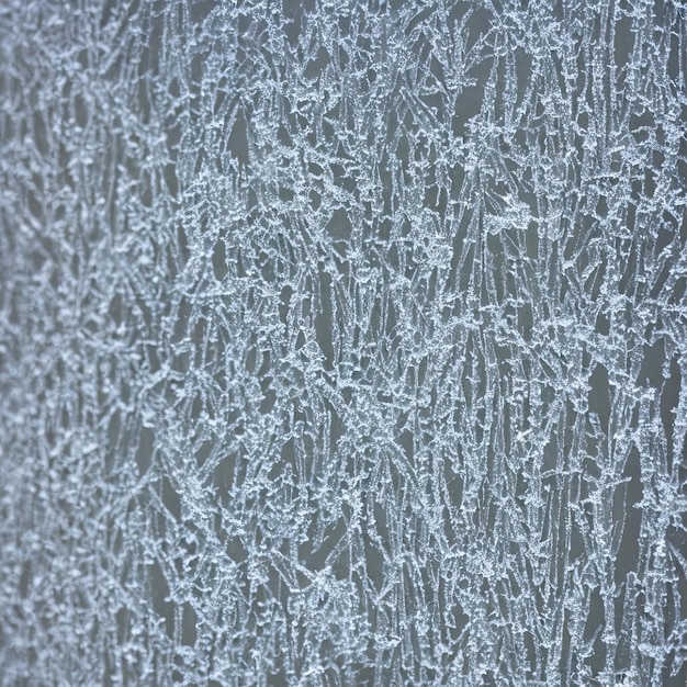 Photo frozen window glass