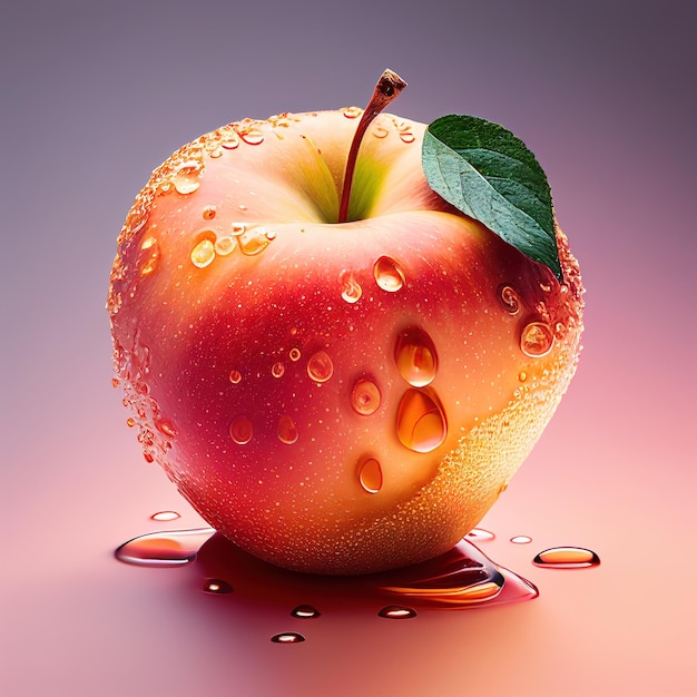 Fruit apple generated by AI artificial intelligence