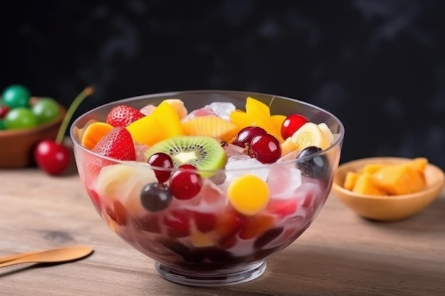 Fruit cocktail salad Generate Ai