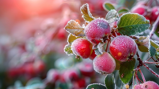 Fruit plant is damaged by frost in the spring