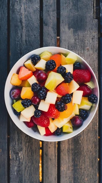 Fruit salad for a picnic