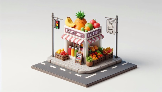 a fruit stand with a sign that says quot dont walk quot