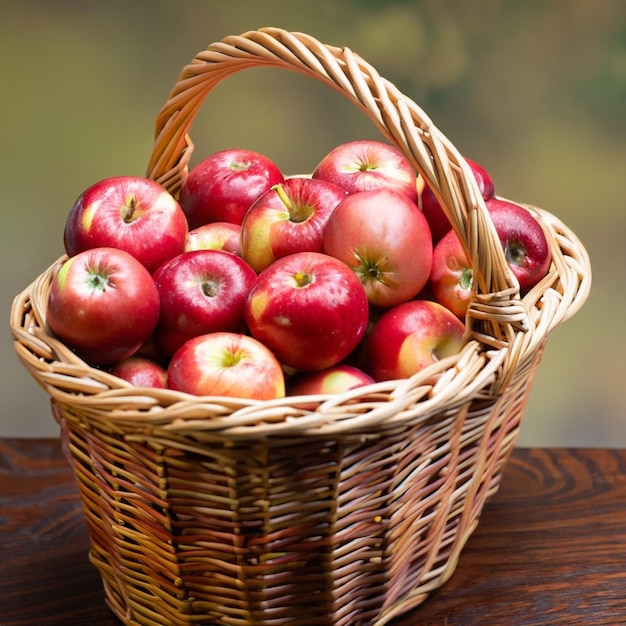 fruit in a wicker basket