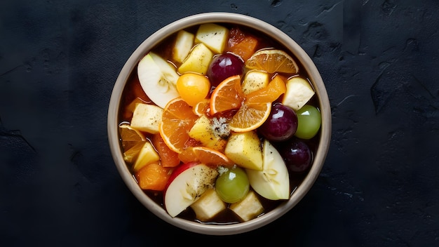 fruits bowl on isolated background