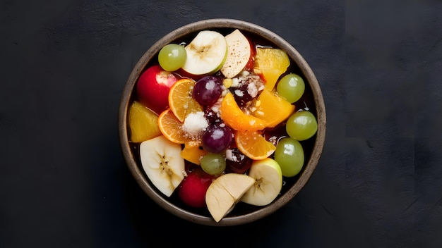 fruits bowl on isolated background