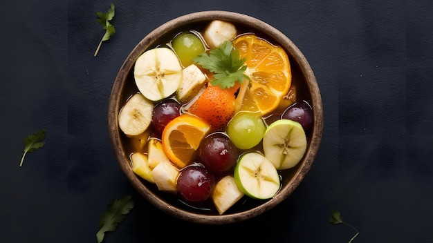 fruits bowl on isolated background