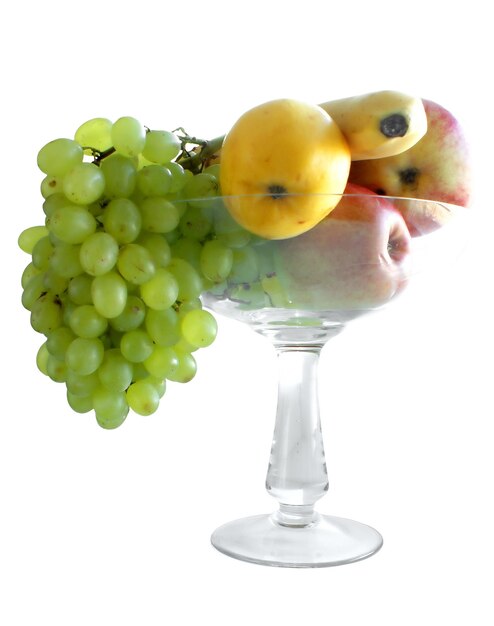 Fruits glass vase