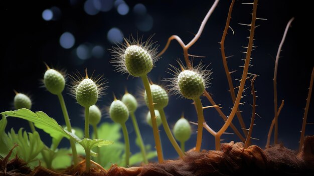 Photo fruits growth plant