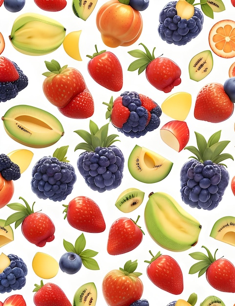 Fruits seamless background