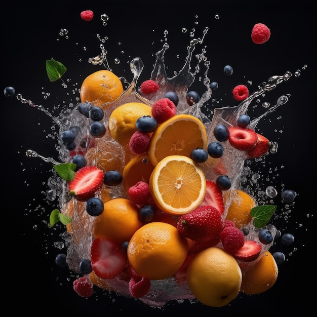 Fruity Explosion Perfect for social media and advertisement