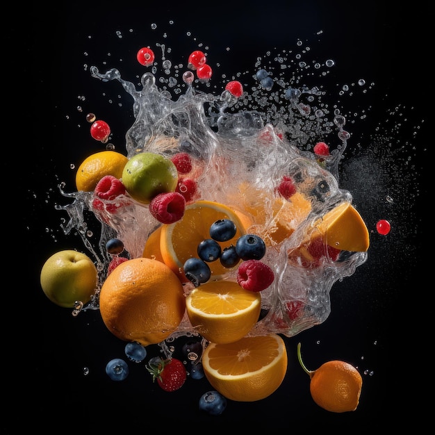 Fruity Explosion Perfect for social media and advertisement