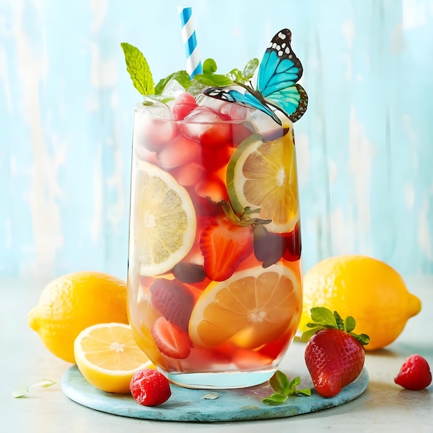 Fruity iced tea photo