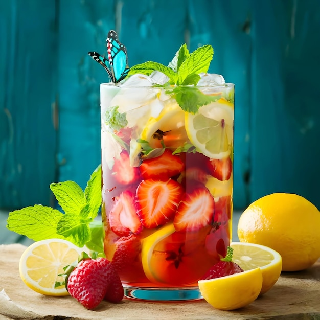 Fruity iced tea photo