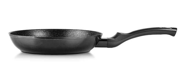 Frying pan isolated on white background with clipping path