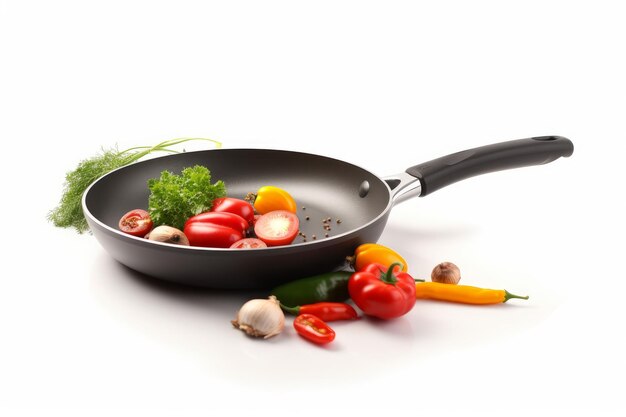 Frying pan vegetables Generate AI