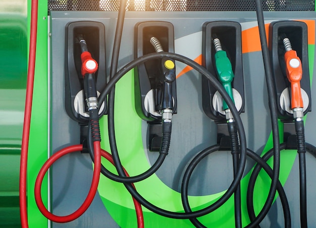 Fuel dispenser at a gasoline station