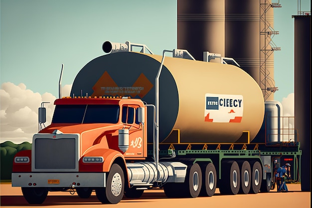 Fuel industry illustration