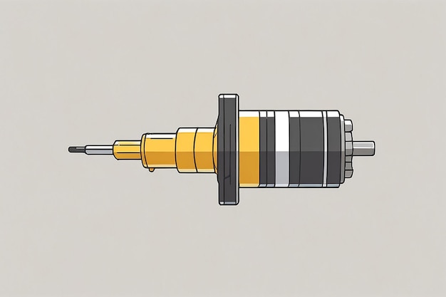 Photo fuel injector icon vector illustration