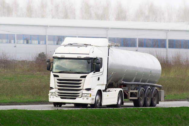 Fuel Tanker Truck on Highway Ensuring Steady Energy Supply Across Regions