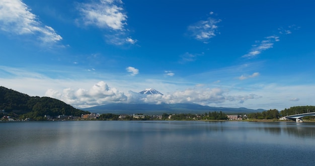 Fujisan in Kawaguciko at summer time